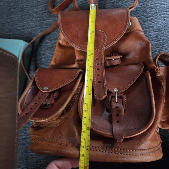 Soft Leather Backpack From Mexico - Picture 7 of 8